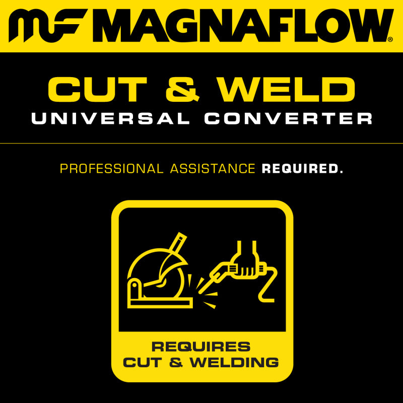 MagnaFlow Conv Universal 2.25 Angled Inlet OEM Magnaflow