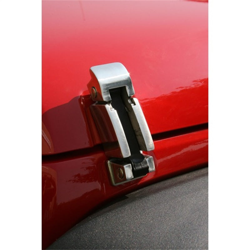 Rugged Ridge 07-18 Jeep Wrangler Stainless Steel Hood Catch Set Rugged Ridge