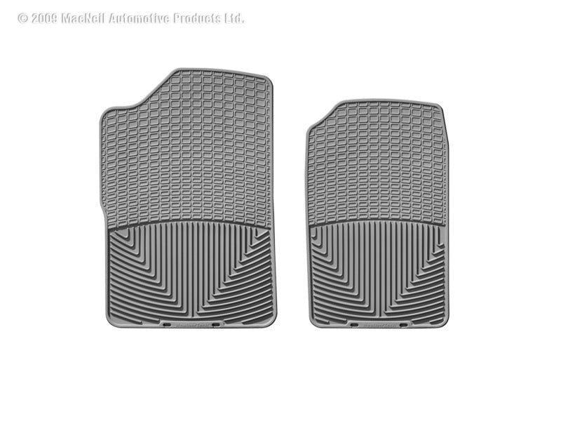 WeatherTech 88-99 GMC Sierra Extended Cab Front Rubber Mats - Grey WeatherTech