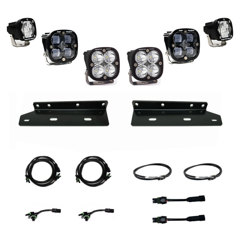 Baja Designs 2021+ Ford Raptor Aftermarket Pro Fog Pocket SAE Kit Baja Designs