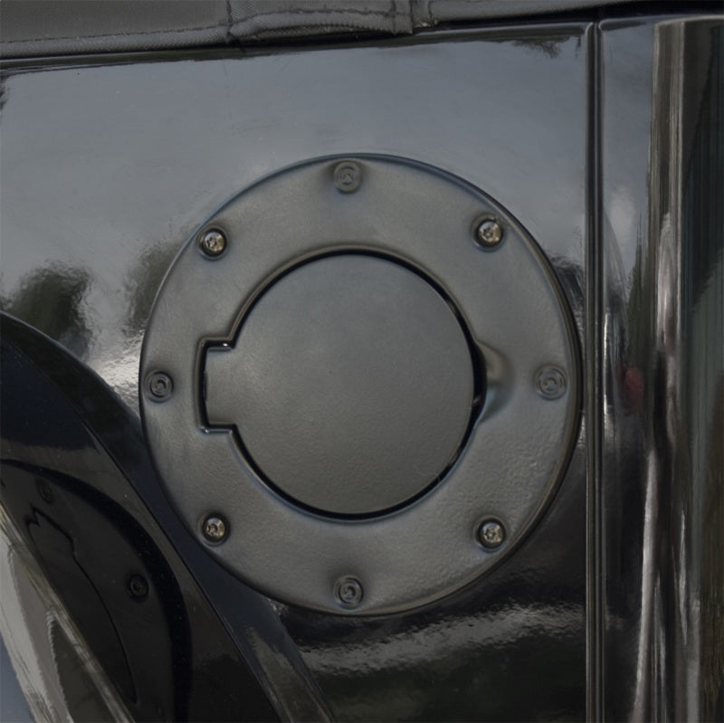 Rugged Ridge 97-06 Jeep Wrangler TJ Black Non-Locking Gas Cap Door Rugged Ridge