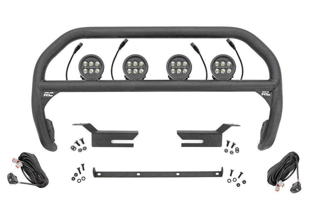 Nudge Bar | 3.5 Inch Round Led (x4) | Ford Bronco 4WD (2021-2023) Rough Country