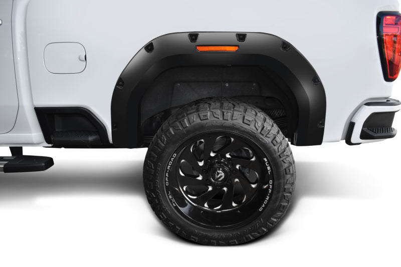 Bushwacker 20-21 GMC Sierra 2500/2500HD/3500HD (Excl. Dually) Pocket Style 4pc Flares - Blk Bushwacker