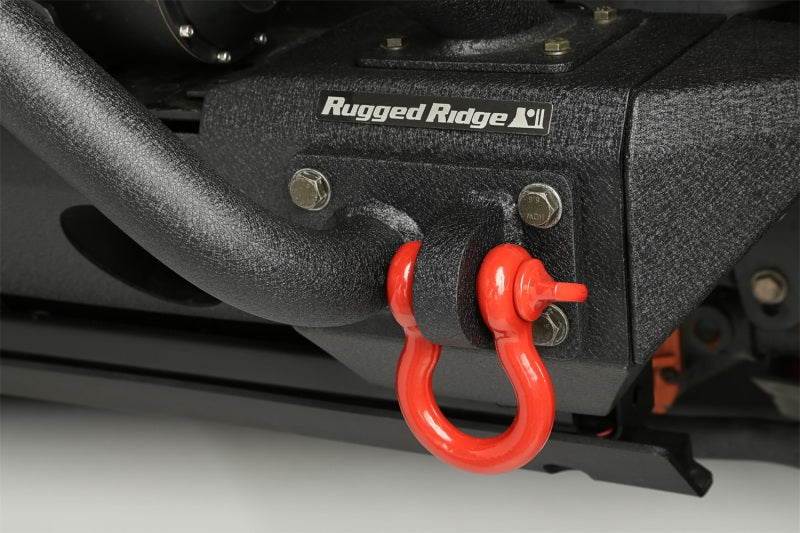 Rugged Ridge Red 7/8in D-Shackles Rugged Ridge