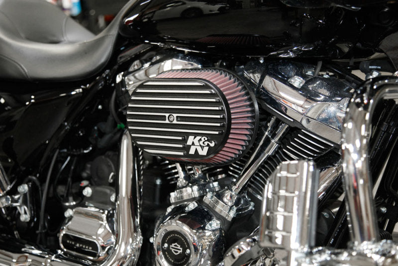 K&N Street Metal Intake System for 02-06 Harley Davidson Road King F/I 88cl Side Draft Dyna/Softail K&N Engineering