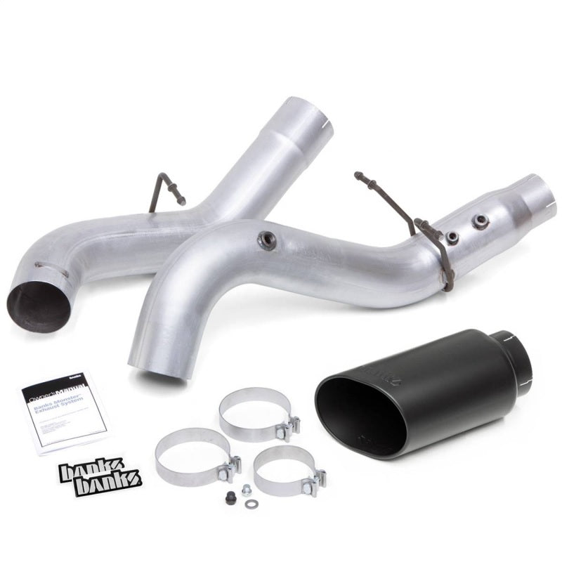 Banks Power 20-21 Chevy/GMC 2500/3500 6.6L Monster Exhaust System - Black Tip Banks Power