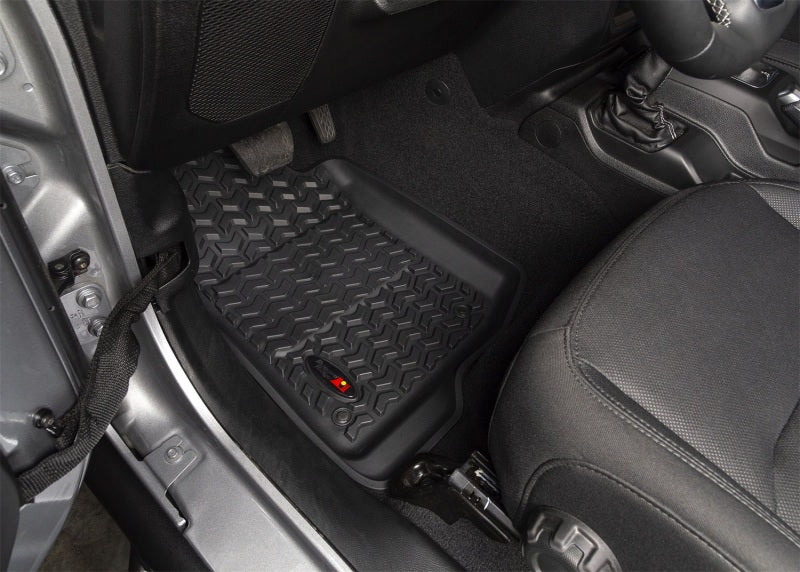 Rugged Ridge Floor Liner Front Black 2018-2020 Jeep Wrangler 2020 Gladiator JL / JT Rugged Ridge