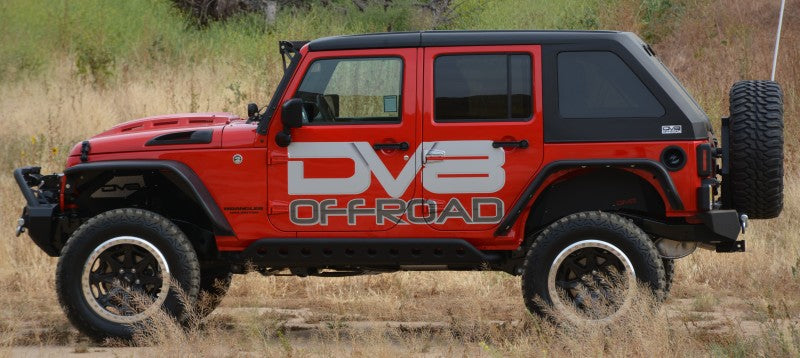 DV8 Offroad 07-18 Jeep Wrangler JK Metal Heat Dispersion Hood - Primer Black DV8 Offroad