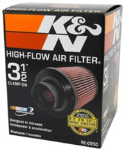Load image into Gallery viewer, K&amp;N Universal Rubber Filter 3 1/2inch ID FLG / 6inch Base / 4-5/8inch Top / 6inch Height K&amp;N Engineering