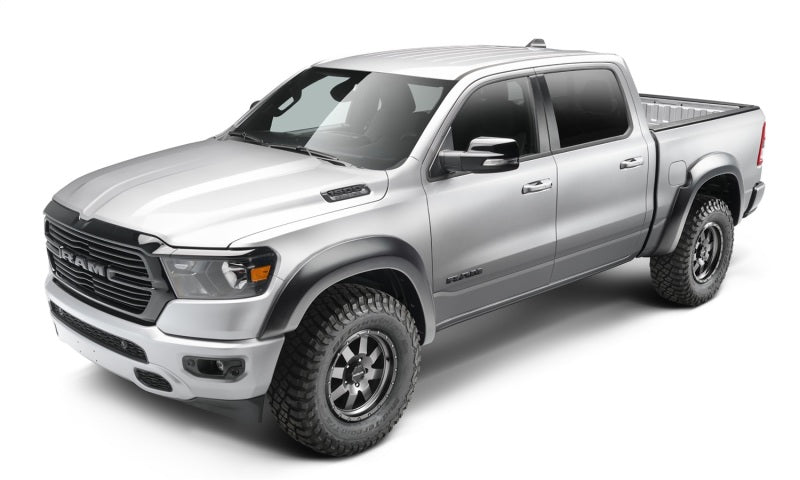 Bushwacker 19-22 Ram 1500 (Excl. Rebel/TRX) 67.4 & 76.3in Bed Extend-A-Fender Flares 4pc - Smth Blk Bushwacker