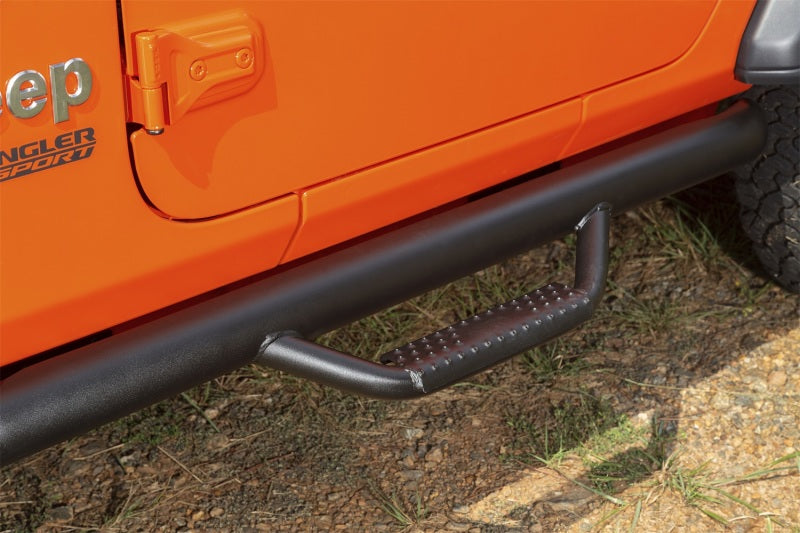 Rugged Ridge Spartan Nerf Bar Textured Black 18-20 Jeep Wrangler JL 2 Door Rugged Ridge