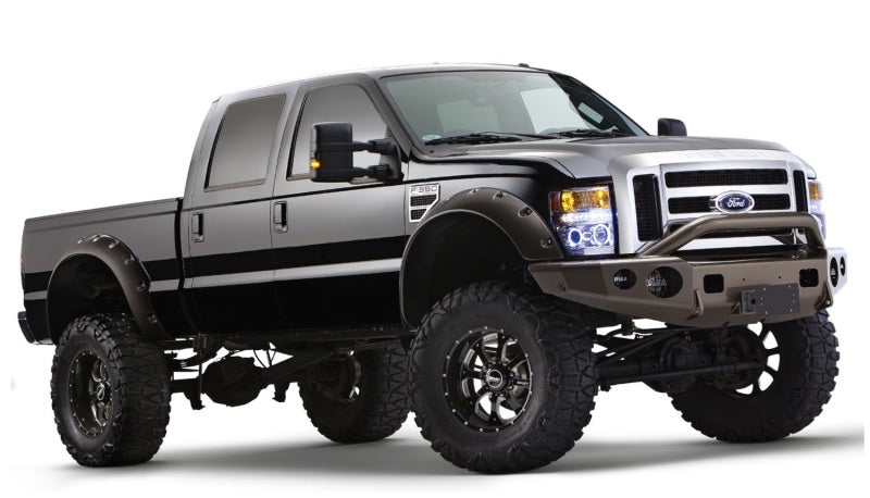 Bushwacker 08-10 Ford F-250 Super Duty Cutout Style Flares 2pc - Black Bushwacker