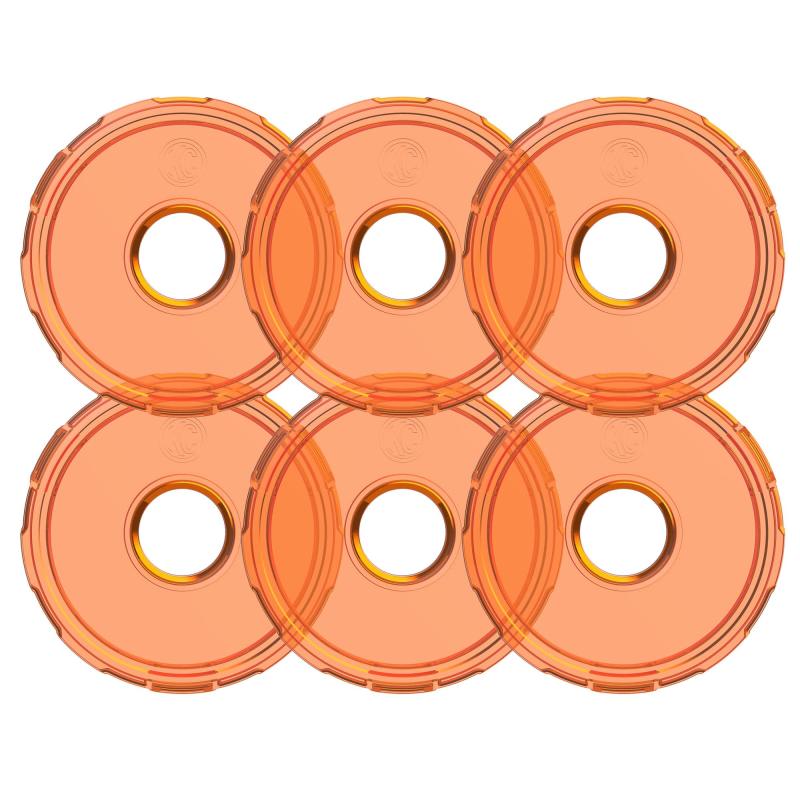 KC HiLiTES Cyclone V2 LED - Replacement Lens - Amber - 6-PK KC HiLiTES