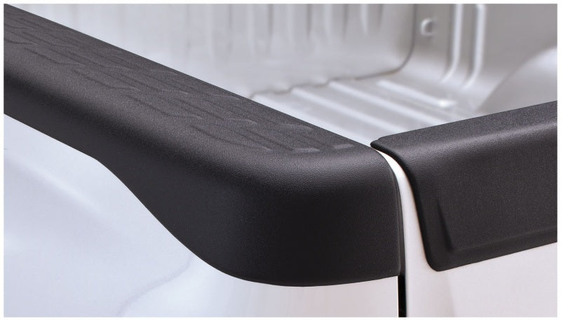 Bushwacker 07-13 Chevy Silverado 1500 Fleetside Bed Rail Caps 78.7in Bed - Black Bushwacker