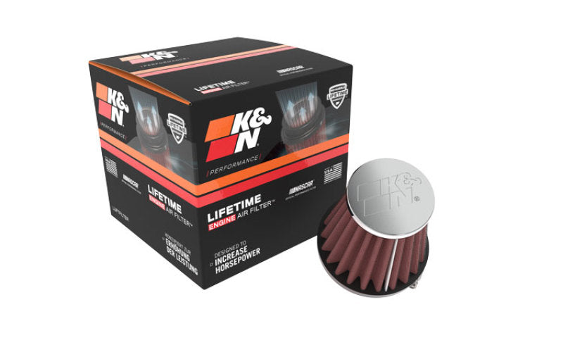 K&N Universal Chrome Filter 1 15/16 inch FLG / 3 inch Base / 2 inch Top / 3 inch Height K&N Engineering
