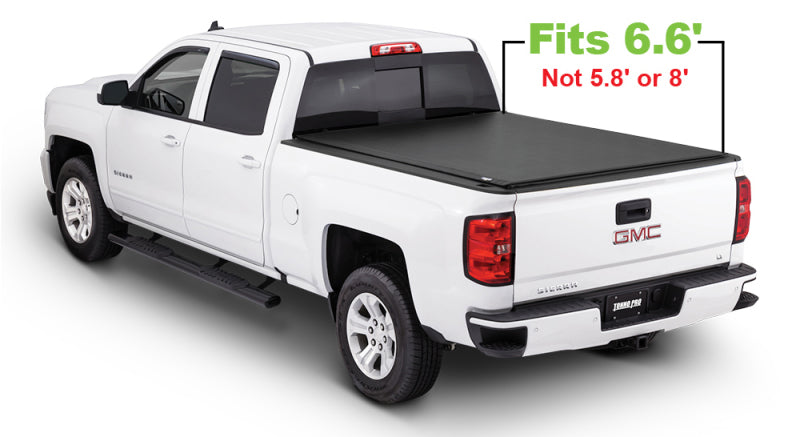 Tonno Pro 14-19 Chevy Silverado 1500 6.6ft Fleetside Lo-Roll Tonneau Cover Tonno Pro