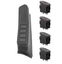 Load image into Gallery viewer, Rugged Ridge A-Pillar 4 Switch Pod Kit Black LHD 11-18 JK Rugged Ridge