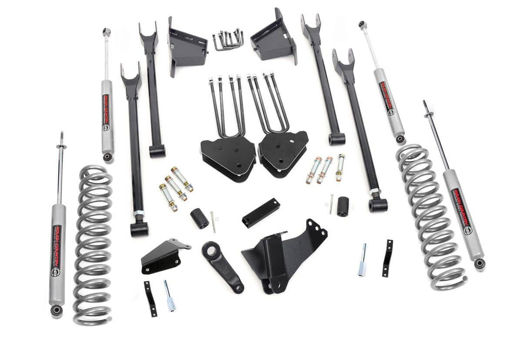 8 Inch Lift Kit | 4 Link | RR Blocks | Ford F-250/F-350 Super Duty (05-07) Rough Country
