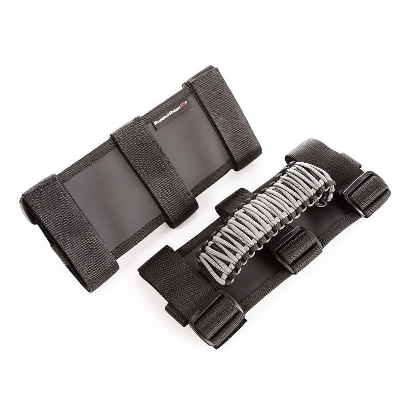 Rugged Ridge Paracord Grab Handles Gray/Black Pair Rugged Ridge