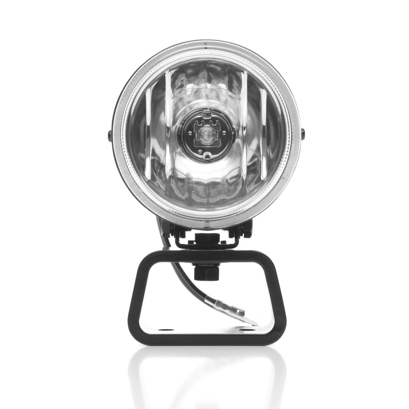 KC HiLiTES Rally 400 4in. Round Halogen Light 55w Spread Beam (Pair Pack System) - Black KC HiLiTES