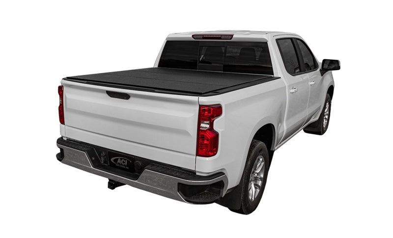 Access LOMAX Tri-Fold Cover Black Urethane Finish 19+ Chevrolet Silverado 1500 - 5ft 8in Bed Access