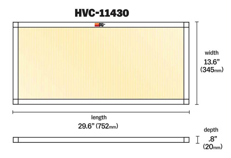 K&N HVAC Filter - 14 x 30 x 1 K&N Engineering