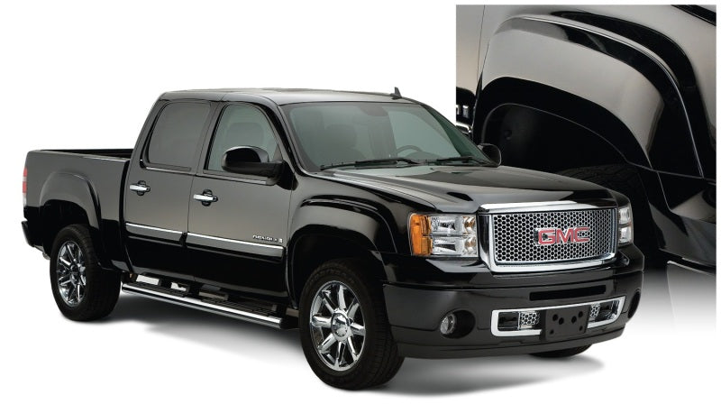 Bushwacker 07-14 GMC Sierra 2500 HD Fleetside OE Style Flares 4pc 78.0/78.7/97.6in Bed - Black Bushwacker