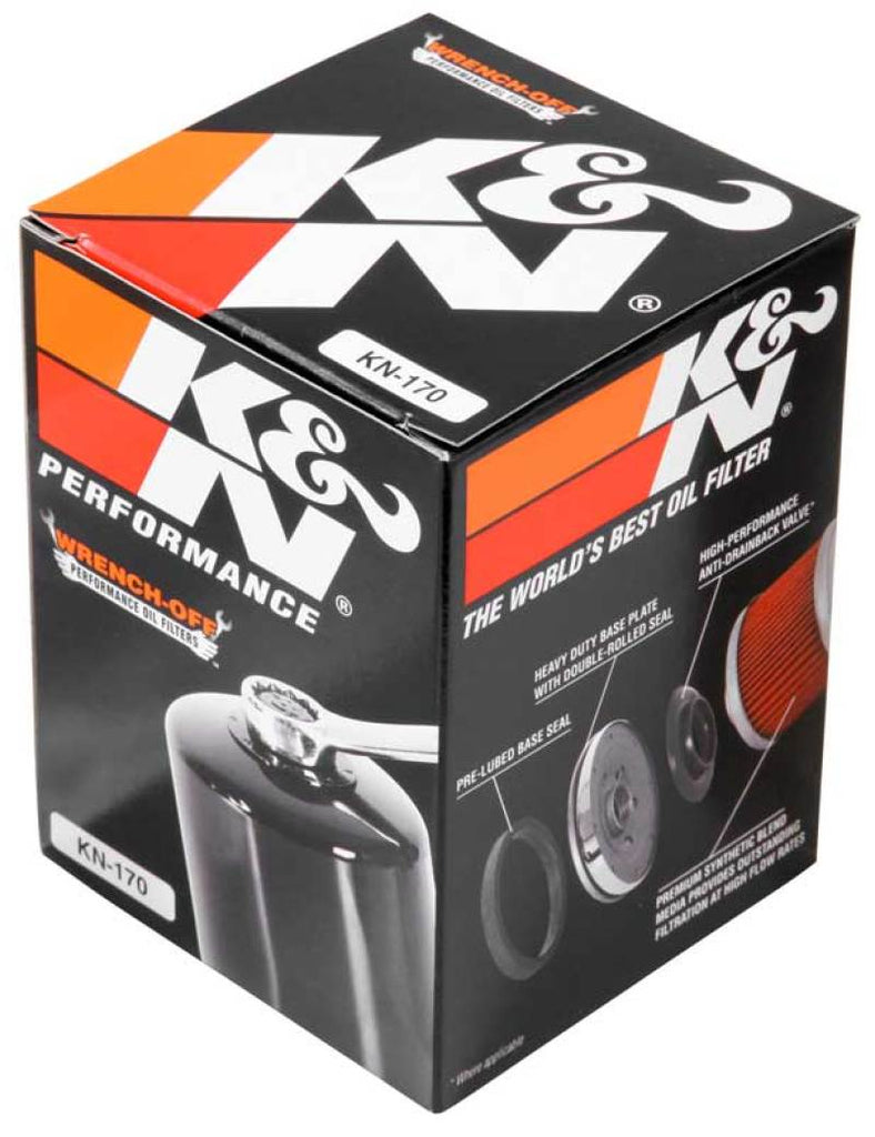 K&N Harley Davidson 3in OD x 4.063in H Oil Filter K&N Engineering