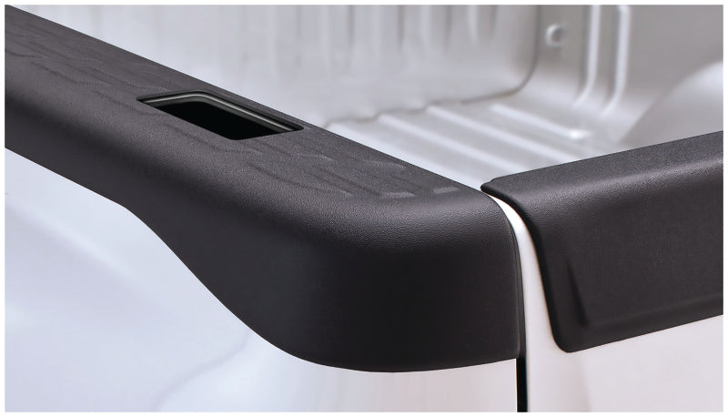 Bushwacker 07-13 Chevy Silverado 1500 Fleetside Bed Rail Caps 97.6in Bed - Black Bushwacker