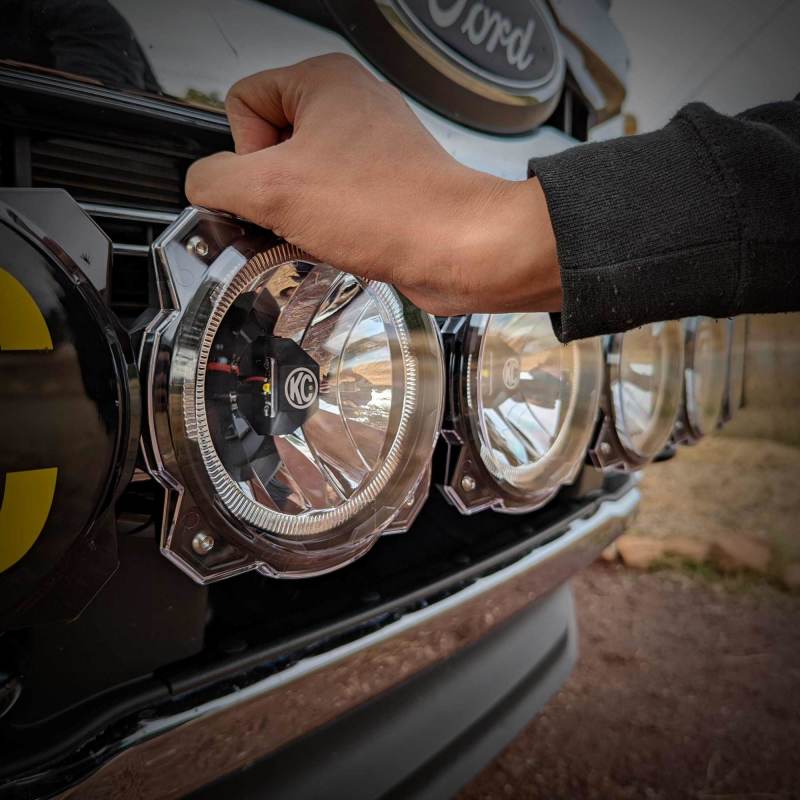 KC HiLiTES 6in. Light Shield for Gravity Pro6 LED Lights (Single) - Clear KC HiLiTES