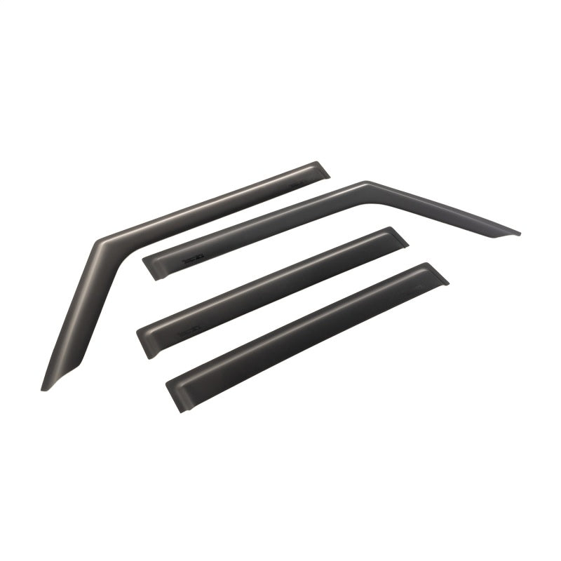 Rugged Ridge Window Visors Matte Black 18-20 Jeep Wrangler JLU/JT Rugged Ridge
