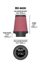 Load image into Gallery viewer, K&amp;N Universal Air Filter 3-1/2in Flange / 5-1/2in Base / 4-1/2in Top / 6-1/2in Height K&amp;N Engineering