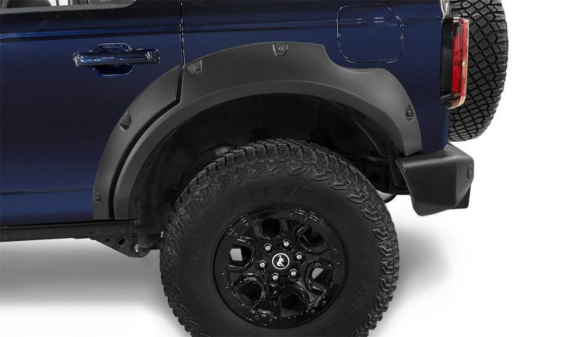 Bushwacker 2021+ Ford Bronco 4-Door Pocket Style Flares 4pc - Black Bushwacker