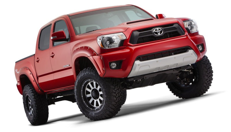 Bushwacker 12-15 Toyota Tacoma Fleetside Pocket Style Flares 4pc 60.3in Bed - Black Bushwacker