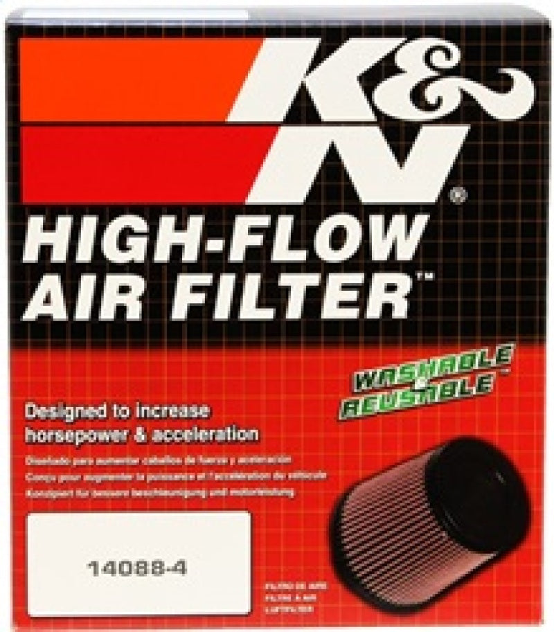 K&N Filter Universal Rubber Filter 2 1/2 inch Flange 6 inch Base 5 inch Top 5 1/2 inch Height K&N Engineering