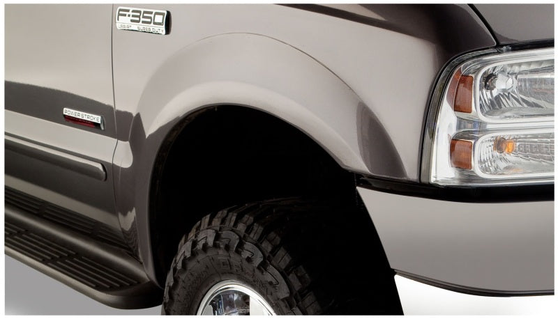 Bushwacker 99-07 Ford F-250 Super Duty Styleside Extend-A-Fender Style Flares 4pc - Black Bushwacker