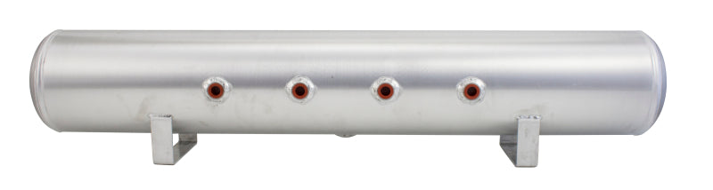 Air Lift 5 Gal Alum Air Tank - (4) 3/8in Face Ports & 1/4in Drain Port - 36in L X 6in D Air Lift