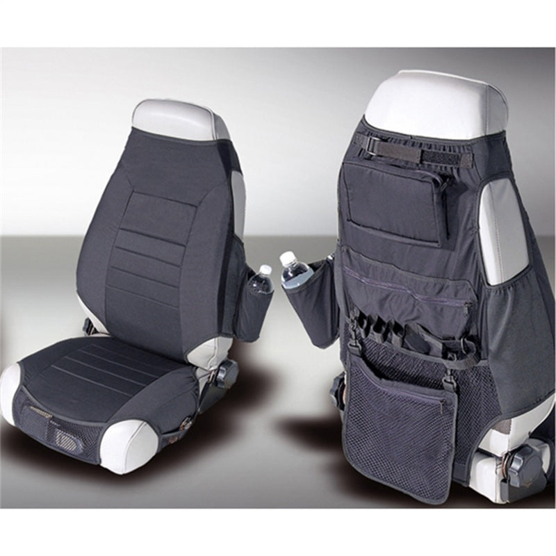 Rugged Ridge Fabric Seat Protectors Black 76-06 Jeep CJ / Jeep Wrangler Rugged Ridge