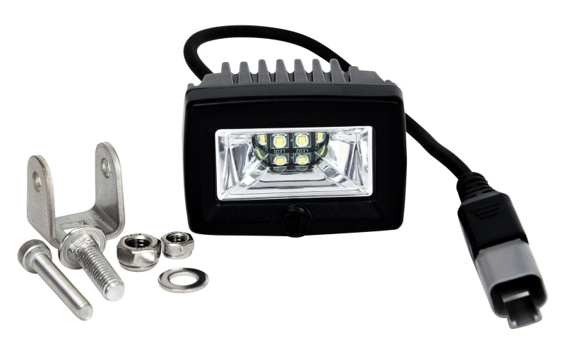 KC HiLiTES C-Series 2in. C2 LED Light 20w Area Flood Beam (Single) - Black KC HiLiTES