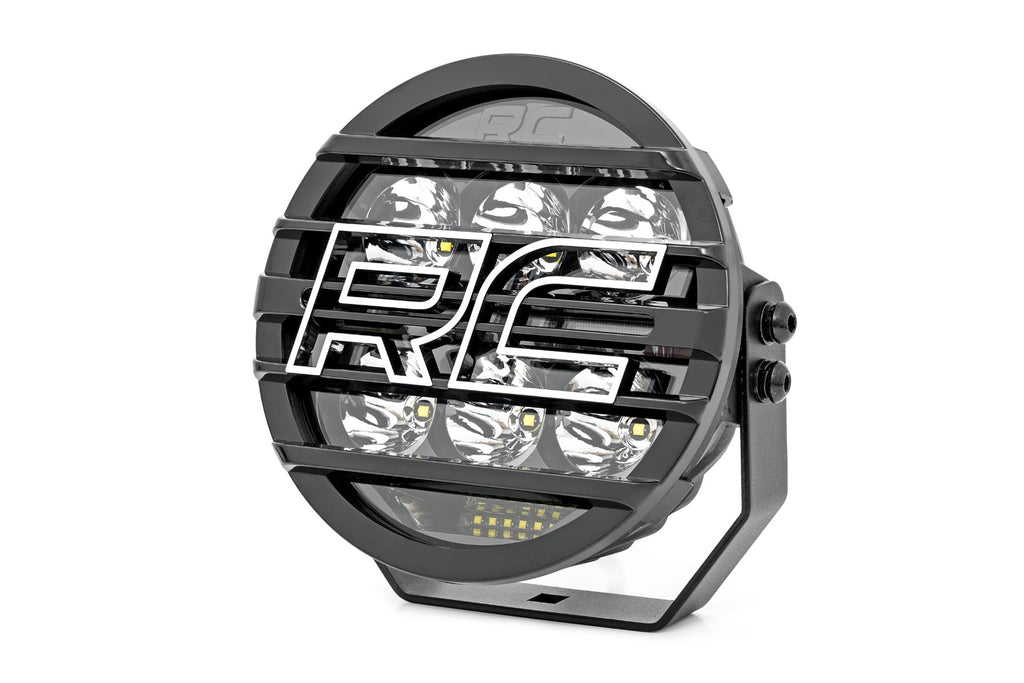 Black Series LED Light Pair | Amber DRL | 6.5 Inch | Round Rough Country