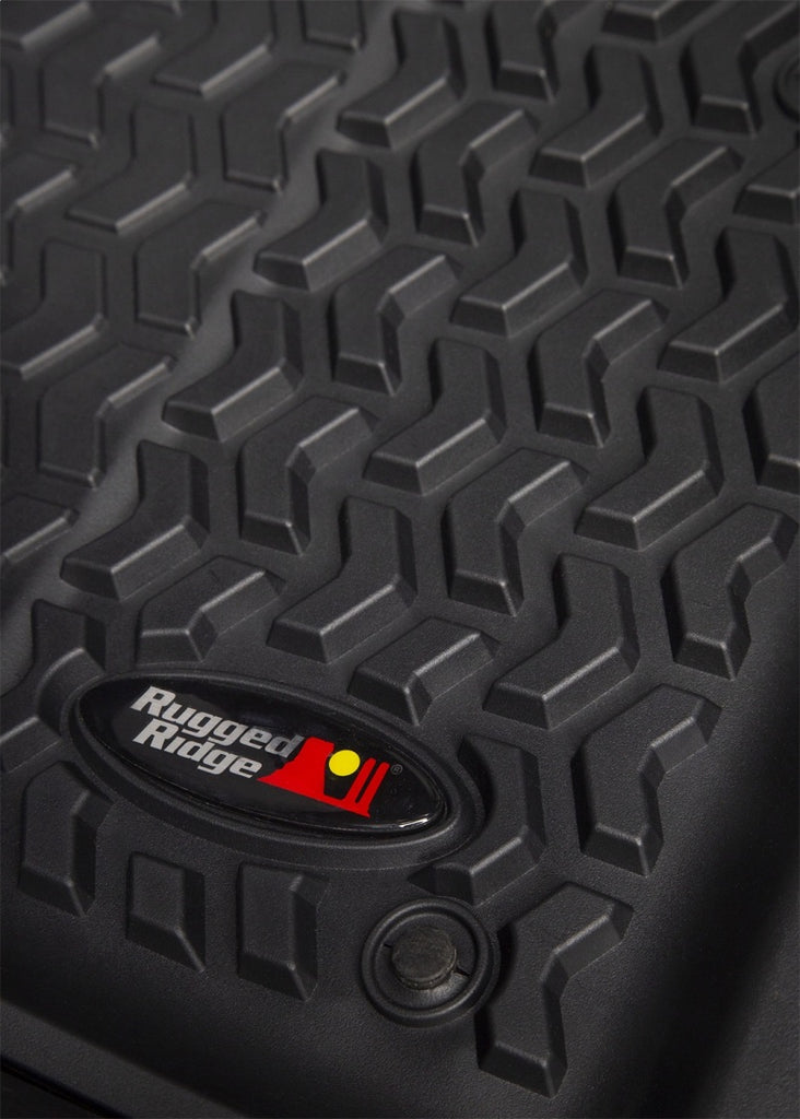 Rugged Ridge Floor Liner Front Black 2018-2020 Jeep Wrangler 2020 Gladiator JL / JT Rugged Ridge