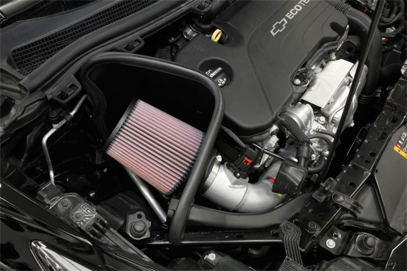 K&N 17-18 Chevy Cruze 1.4L Turbo Silver Typhoon Short Ram Intake K&N Engineering