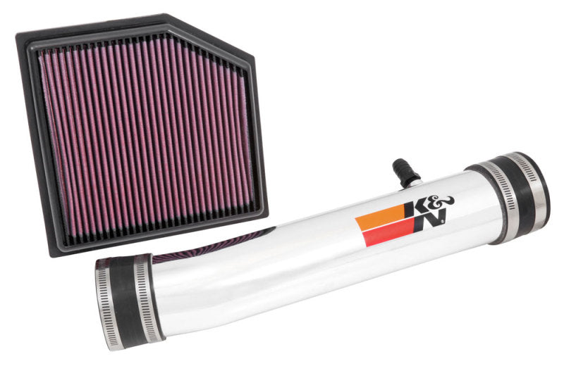 K&N 69 Series Performance Typhoon Intake Kit - Polished for 13-14 Lexus GS350 3.5L V6 K&N Engineering