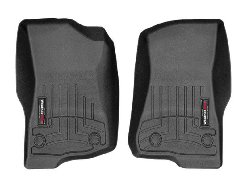 WeatherTech 2018+ Jeep Wrangler Unlimited Front FloorLiner - Black WeatherTech
