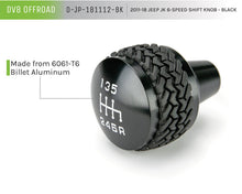 Load image into Gallery viewer, DV8 Offroad 2011-2018 Jeep JK 6-Speed Shift Knob Black DV8 Offroad
