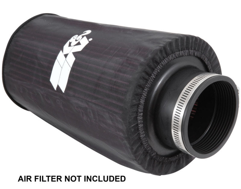 K&N Universal Round Tapered Filter Wrap - Black - 6in Base ID x 4.625in Top ID x 9in Height K&N Engineering