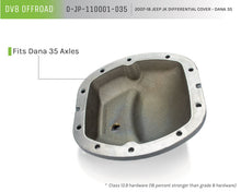 Load image into Gallery viewer, DV8 Offroad HD Dana 35 Diff Cover Cast Iron Gray Powdercoat DV8 Offroad