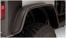 Load image into Gallery viewer, Bushwacker 07-18 Jeep Wrangler Flat Style Flares 4pc Fits 2-Door Sport Utility Only - Black Bushwacker