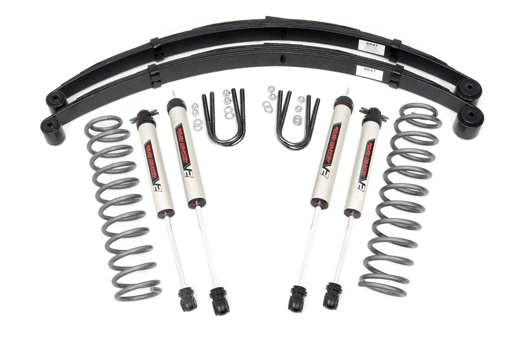 3 Inch Lift Kit | RR Springs | V2 | Jeep Cherokee XJ 2WD/4WD (84-01) Rough Country