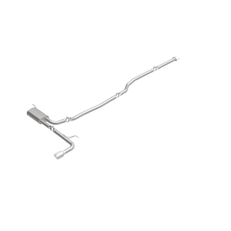 MagnaFlow Cat Back, SS, 2.5in, Street, Single Straight Pass. Polished 4in Tip, 2015 Ford Fusion 2.5L Magnaflow
